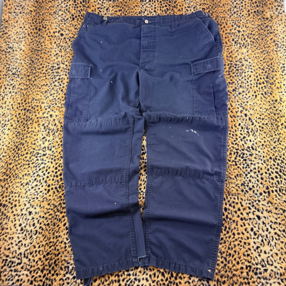 Propper Public Safety Navy Blue Ripstop Cargo Pants Distressed Workwear 42x28